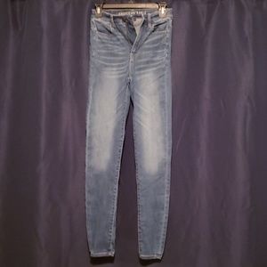High rise skinny jeans